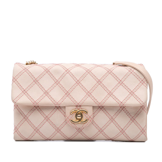 Chanel Jumbo Quilted Calfskin Triple Stitched Flap Brown