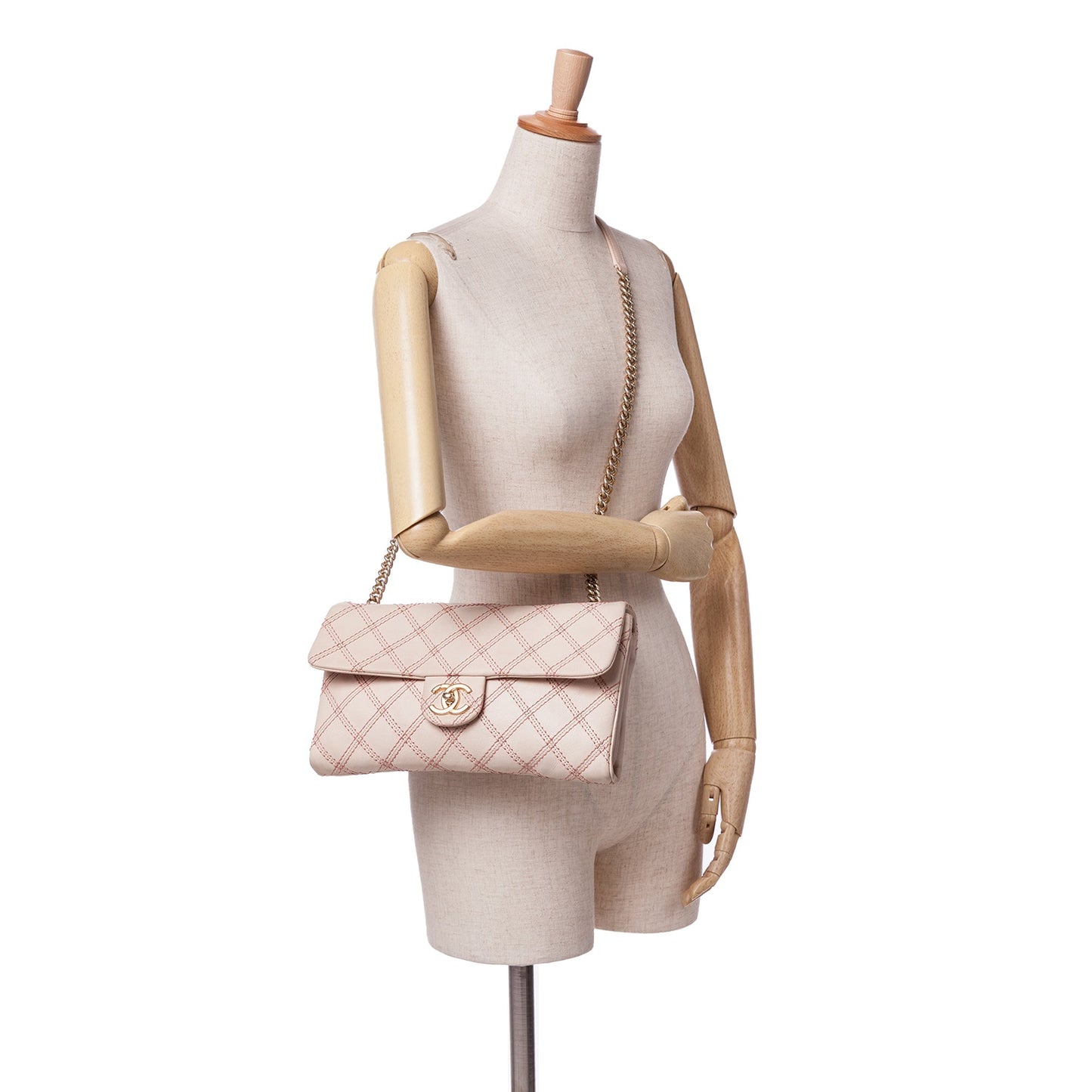 Chanel Jumbo Quilted Calfskin Triple Stitched Flap Brown