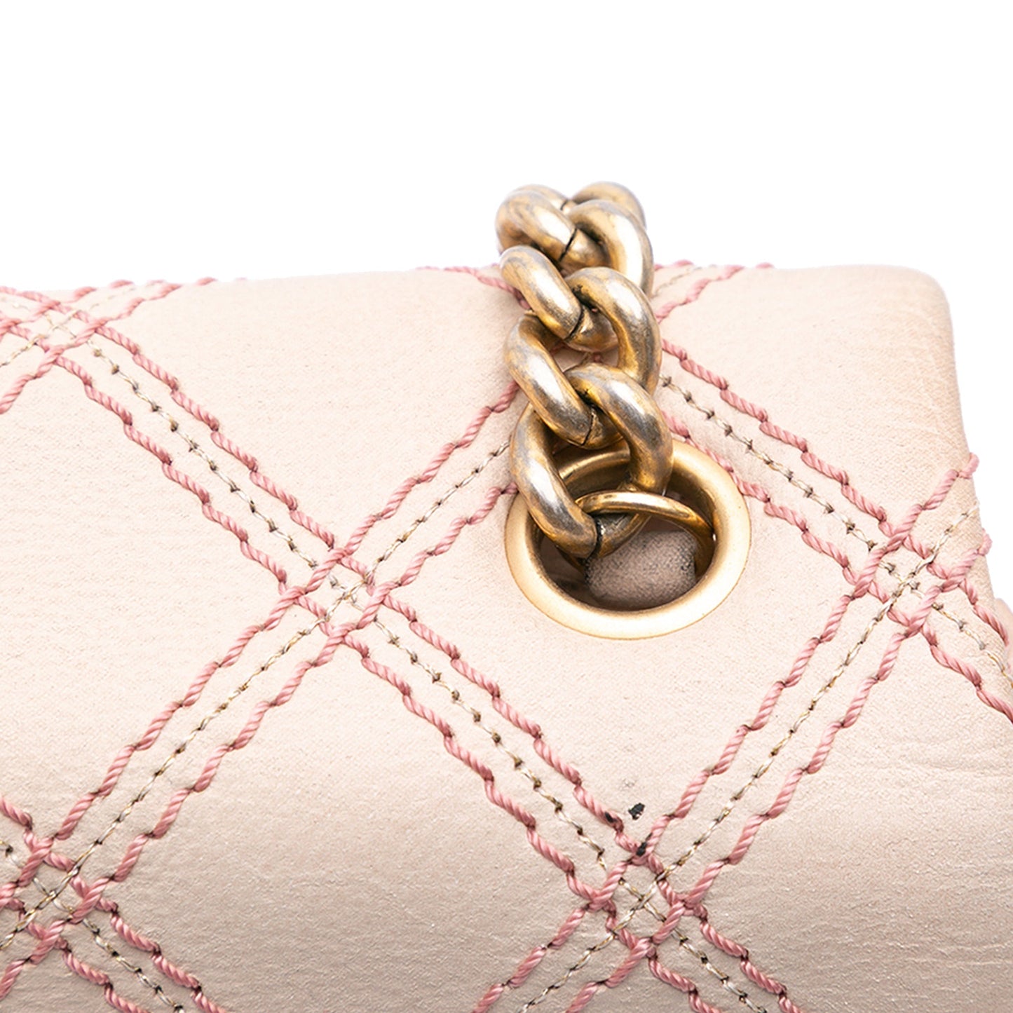 Chanel Jumbo Quilted Calfskin Triple Stitched Flap Brown