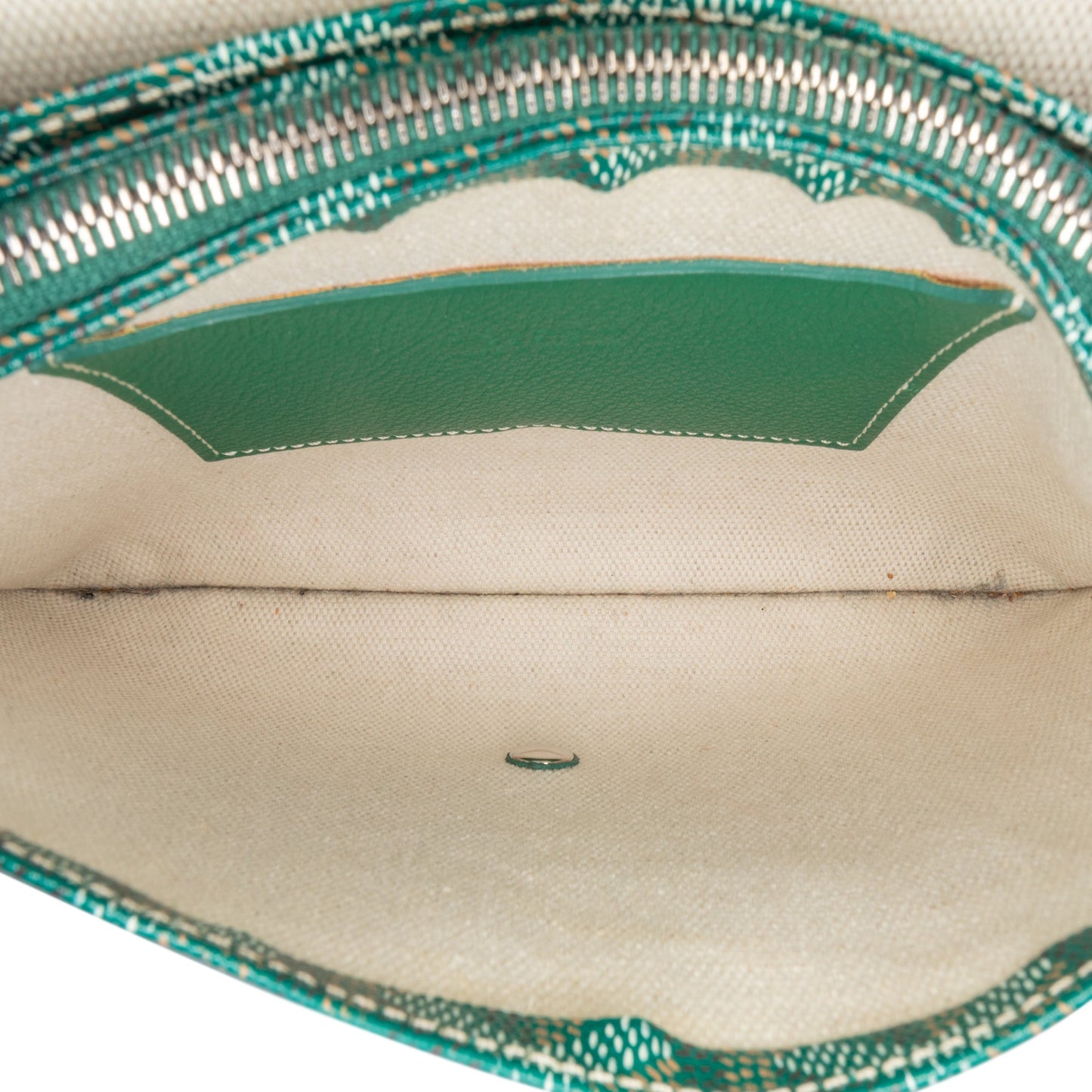 Goyard Goyardine Plumet Pocket Wallet Green