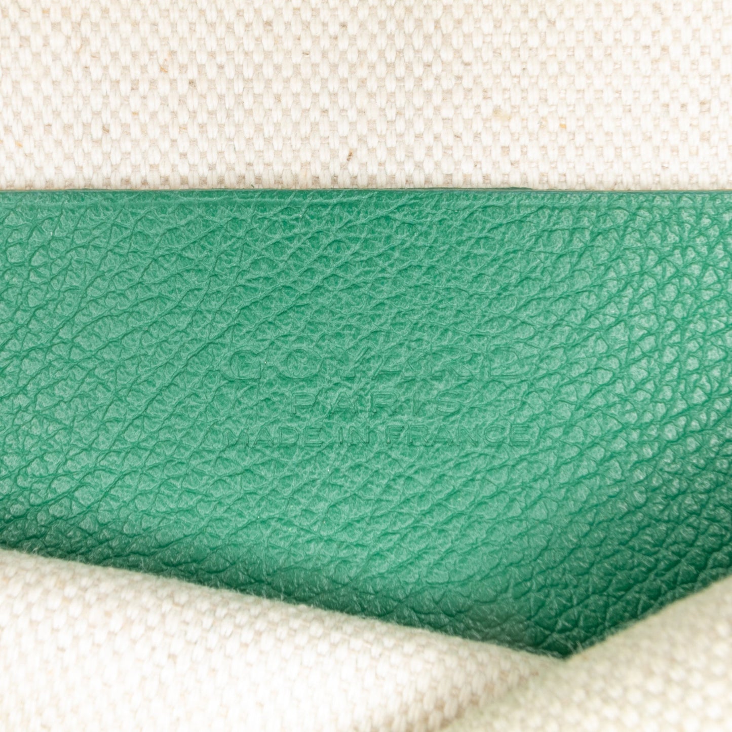 Goyard Goyardine Plumet Pocket Wallet Green
