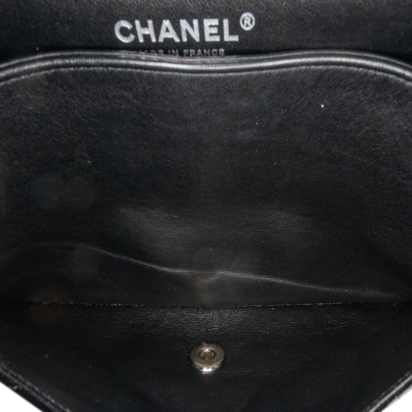 Chanel Medium Classic Patent Double Flap Black