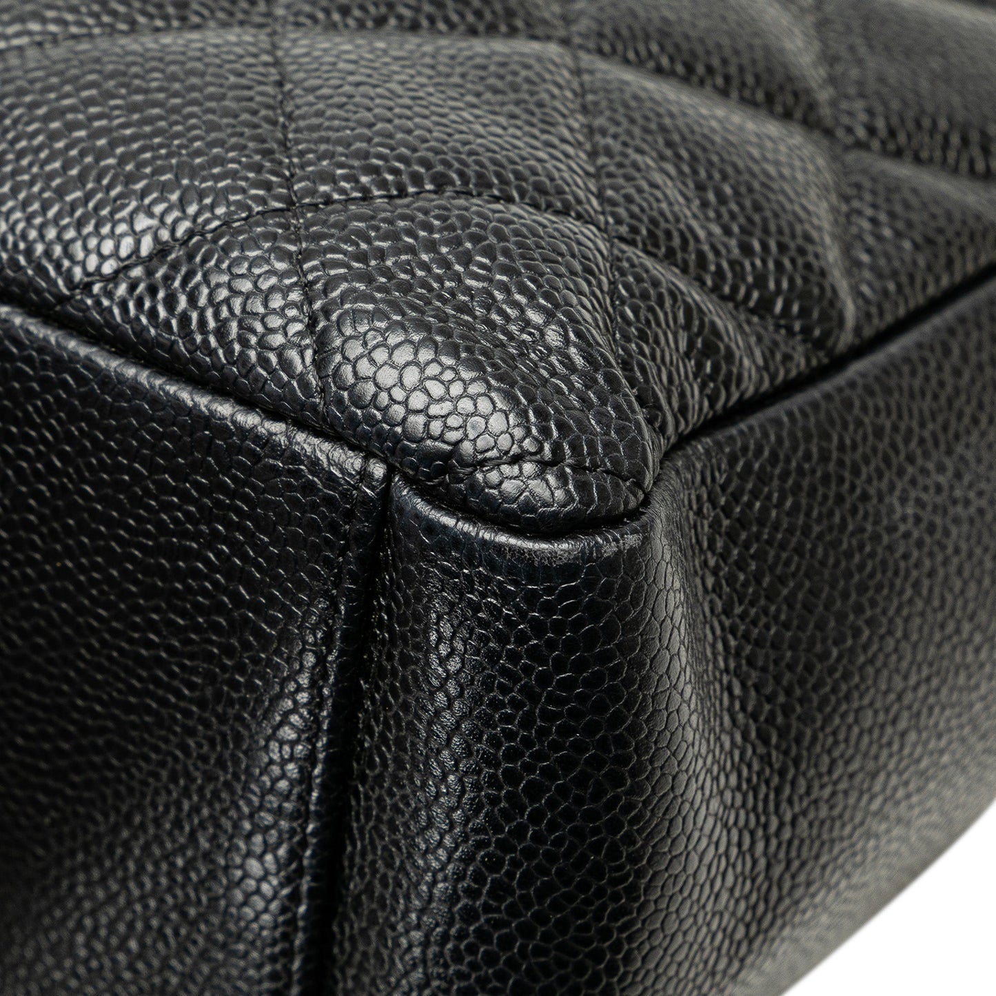 Chanel Caviar Petite Shopping Tote Black
