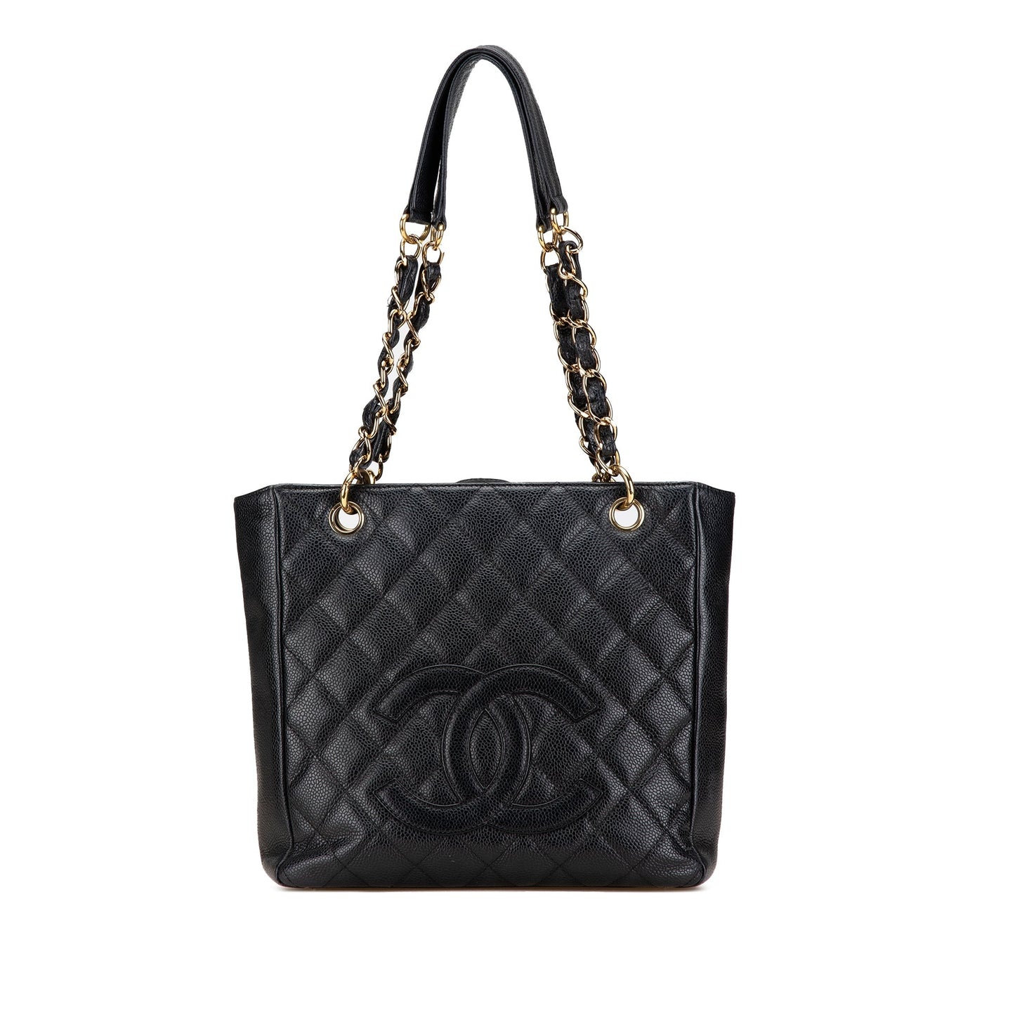Chanel Caviar Petite Shopping Tote Black