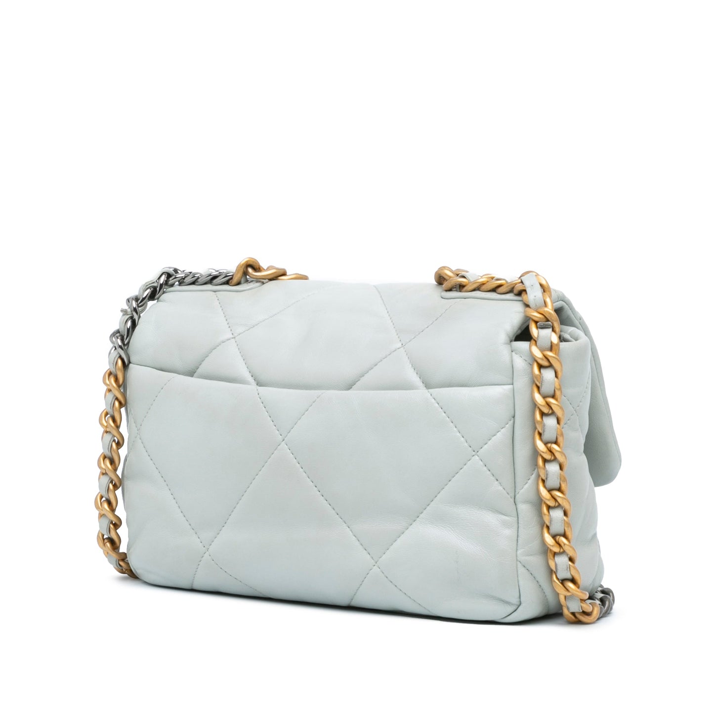 Chanel Medium Lambskin 19 Flap Gray
