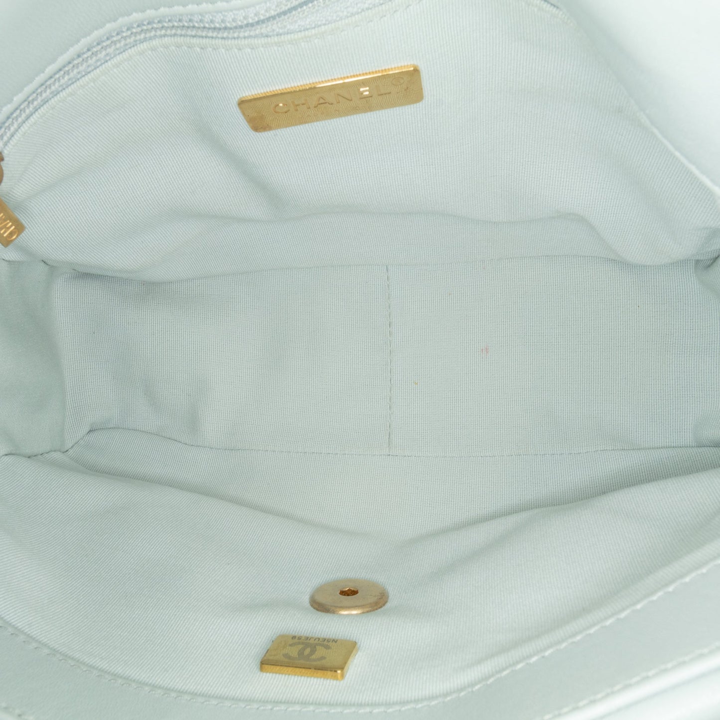 Chanel Medium Lambskin 19 Flap Gray