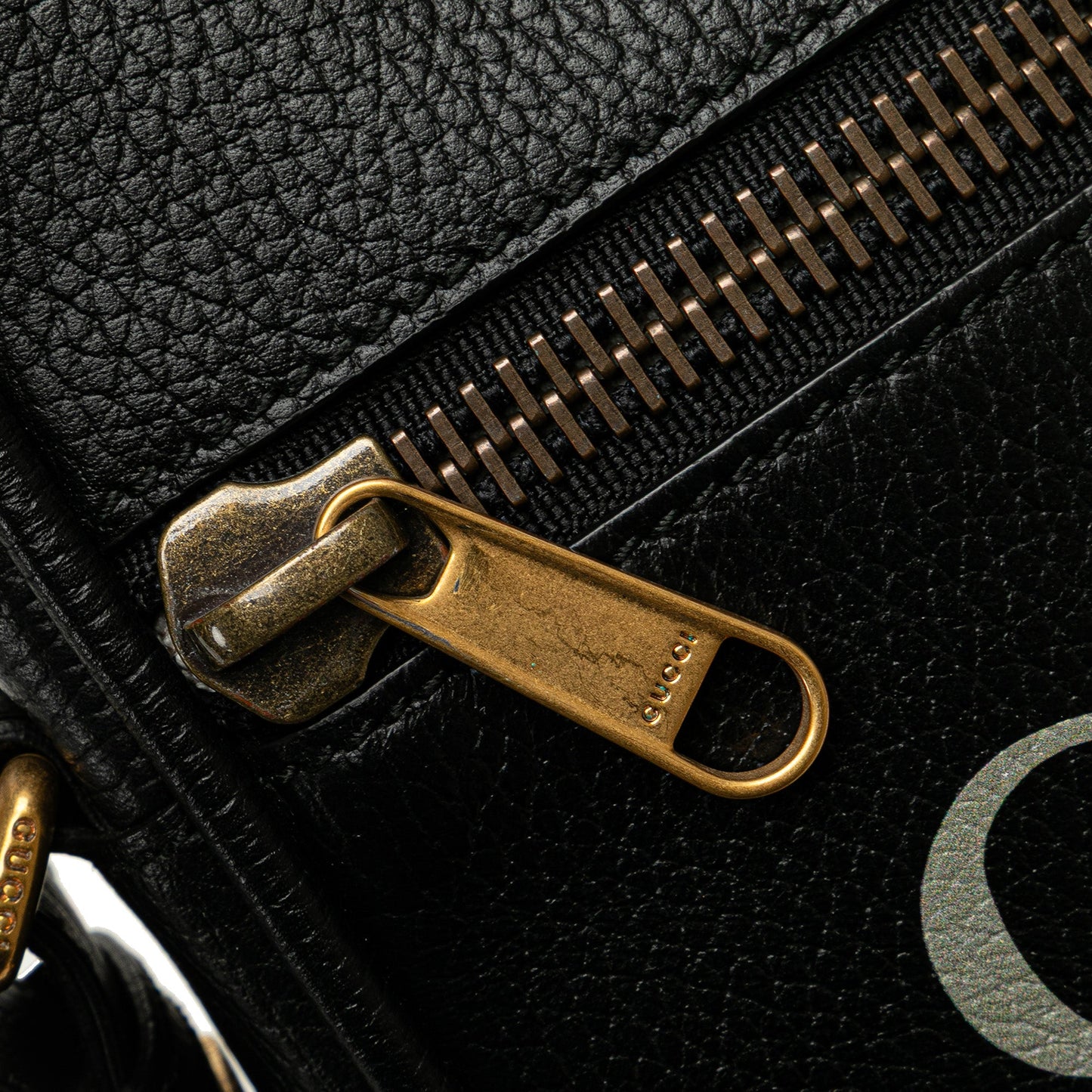 Gucci Leather Logo Crossbody Black