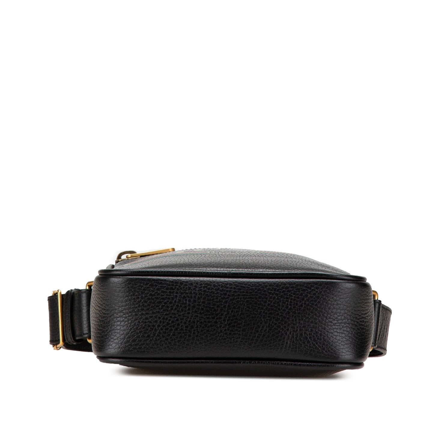 Gucci Leather Logo Crossbody Black