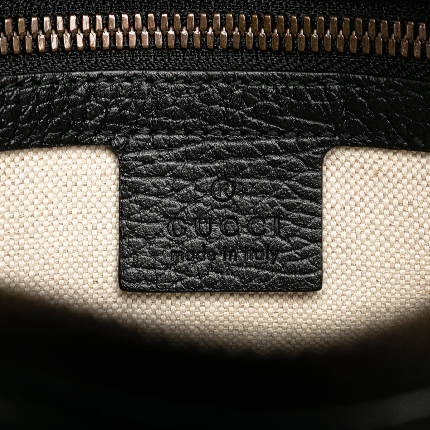 Gucci Leather Logo Crossbody Black