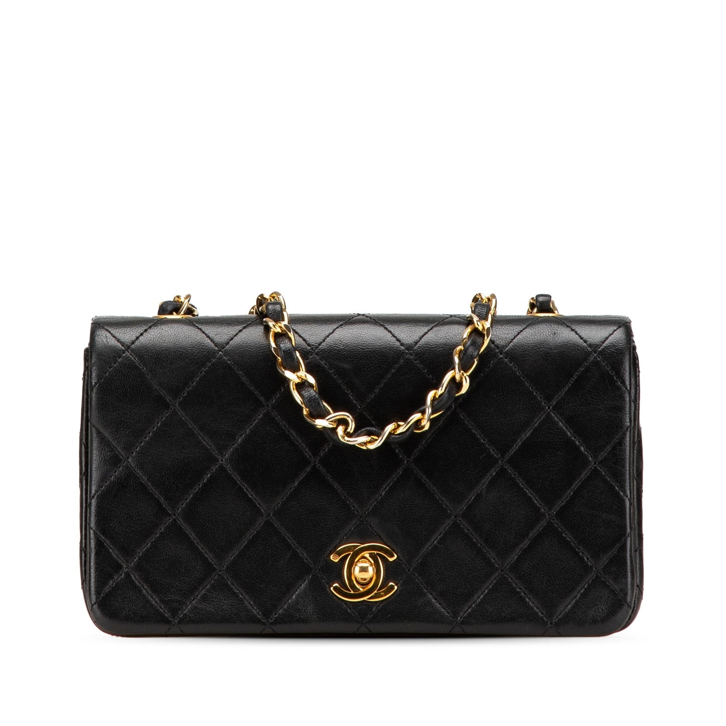 Chanel Mini CC Quilted Lambskin Full Flap Black