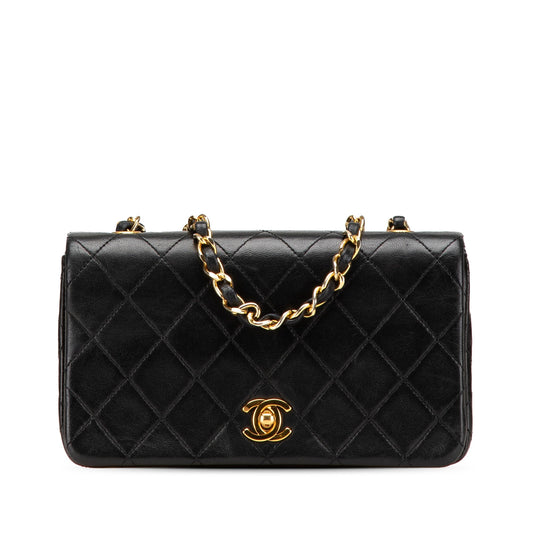 Chanel Mini CC Quilted Lambskin Full Flap Black