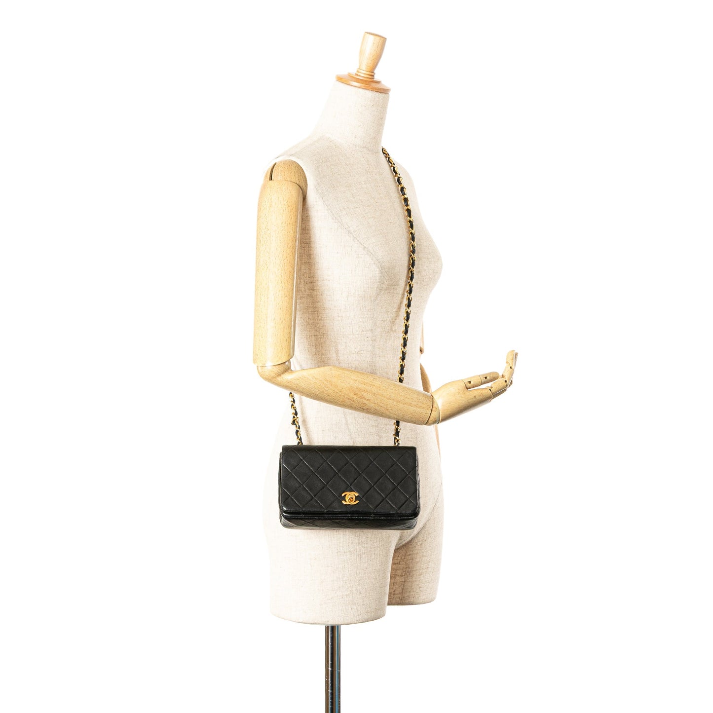 Chanel Mini CC Quilted Lambskin Full Flap Black