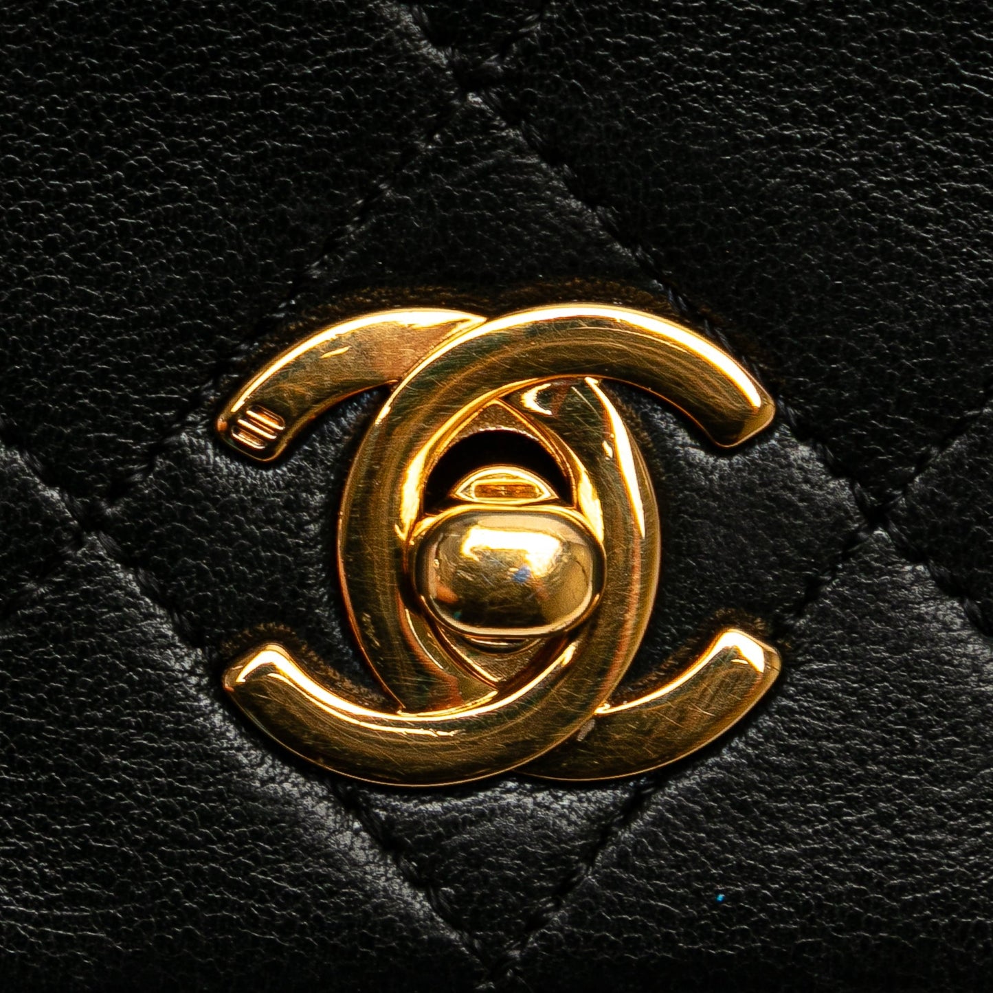 Chanel Mini CC Quilted Lambskin Full Flap Black