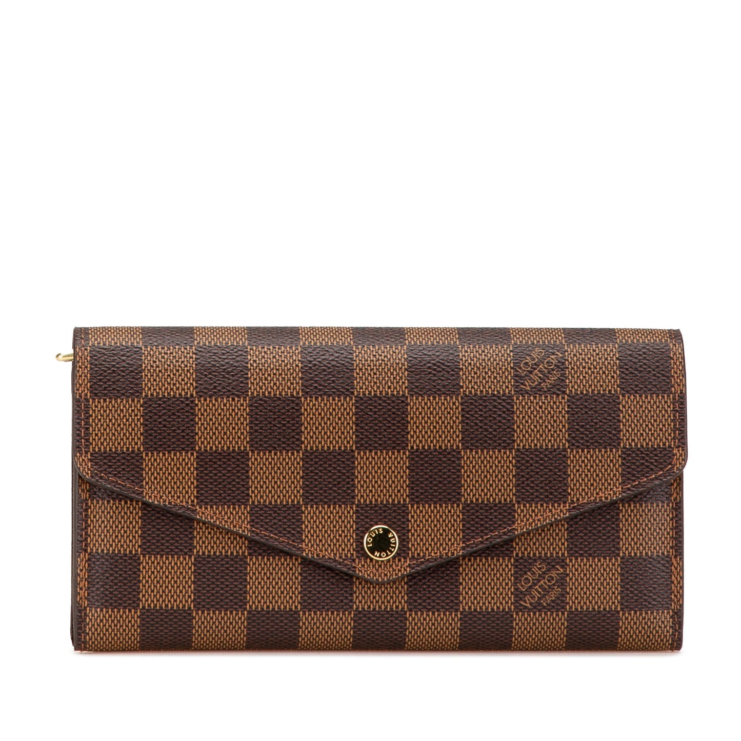 Louis Vuitton Damier Ebene Sarah Wallet Brown