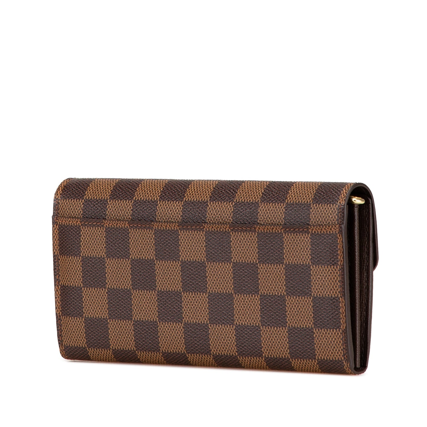 Louis Vuitton Damier Ebene Sarah Wallet Brown