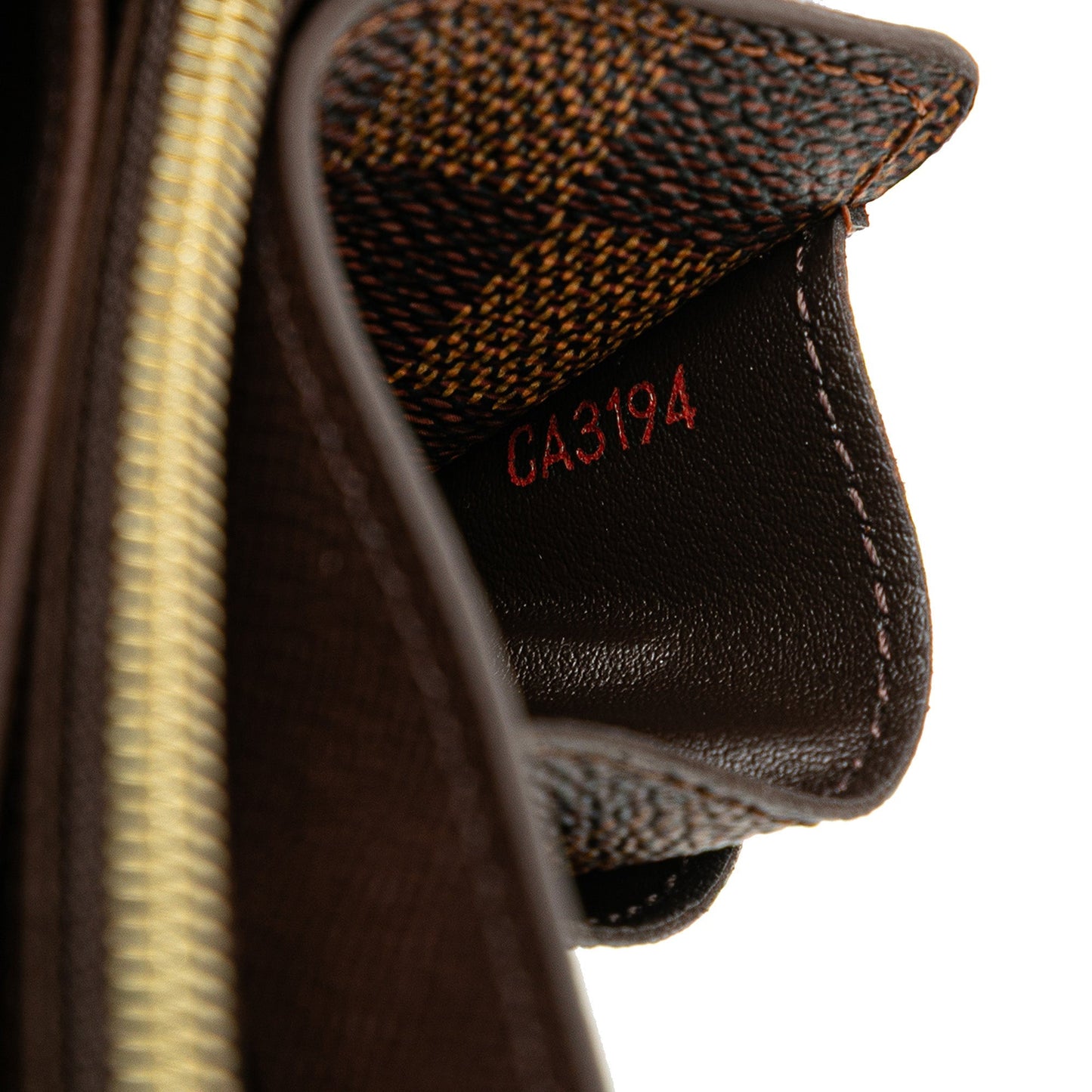 Louis Vuitton Damier Ebene Sarah Wallet Brown
