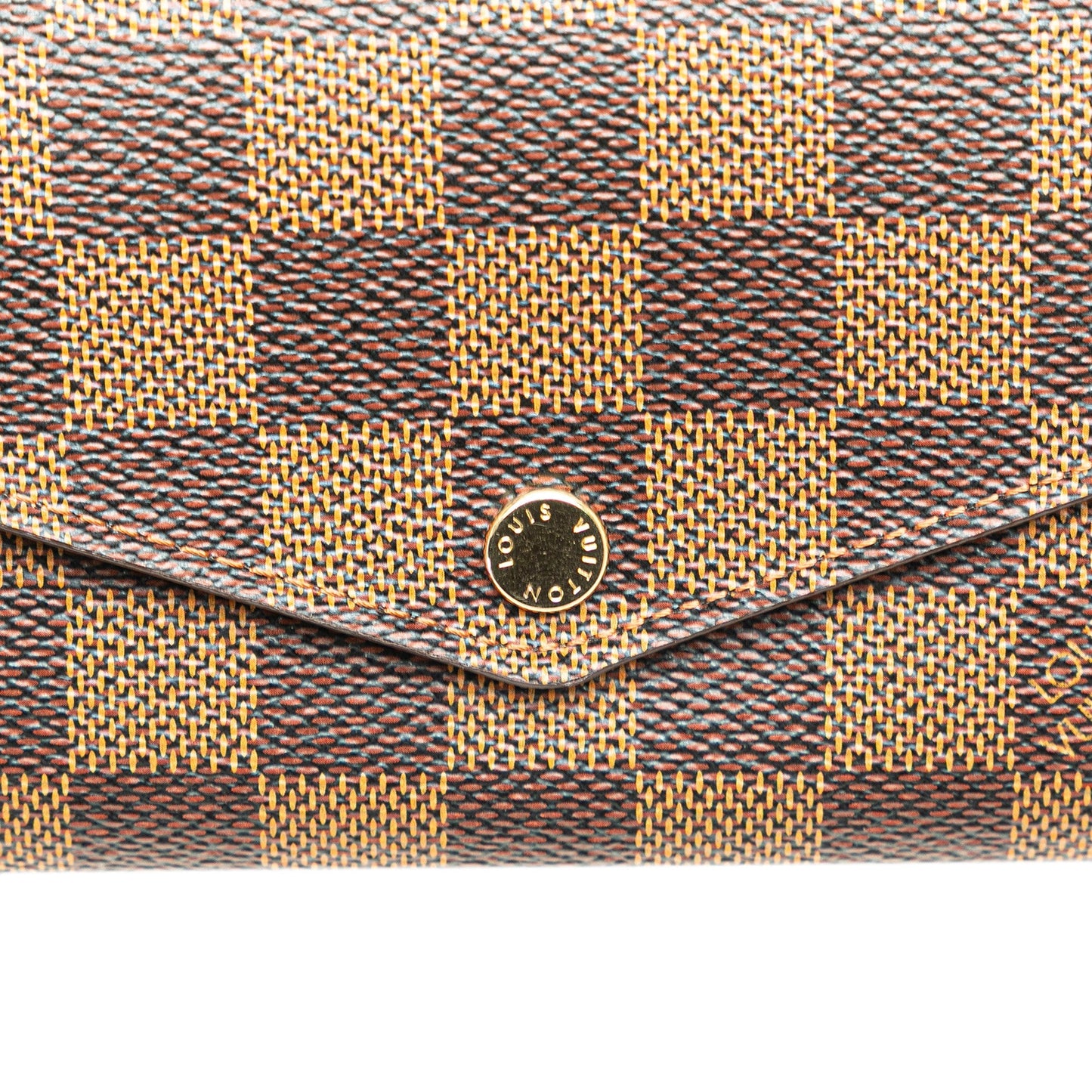 Louis Vuitton Damier Ebene Sarah Wallet Brown