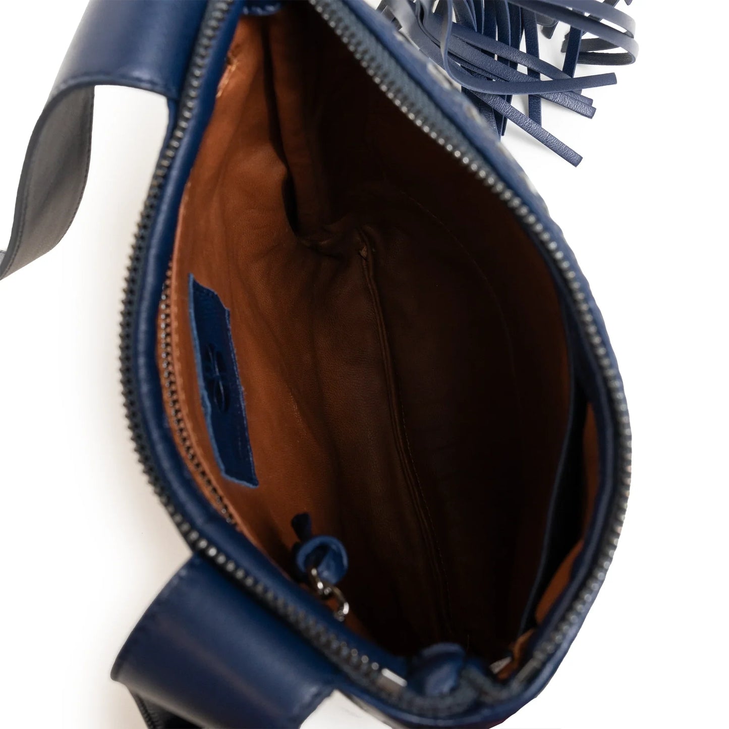 Kim Nappa and Patent Leather Crossbody Bag in Carta da Zucchero