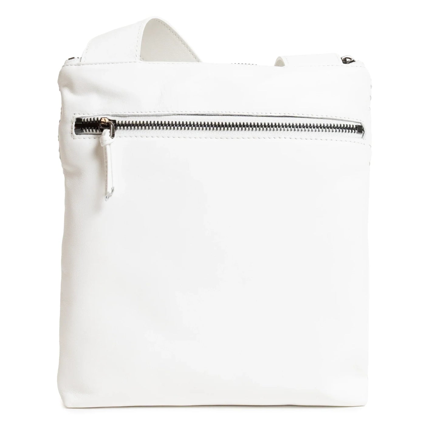 Kim Nappa Leather Crossbody Bag in White