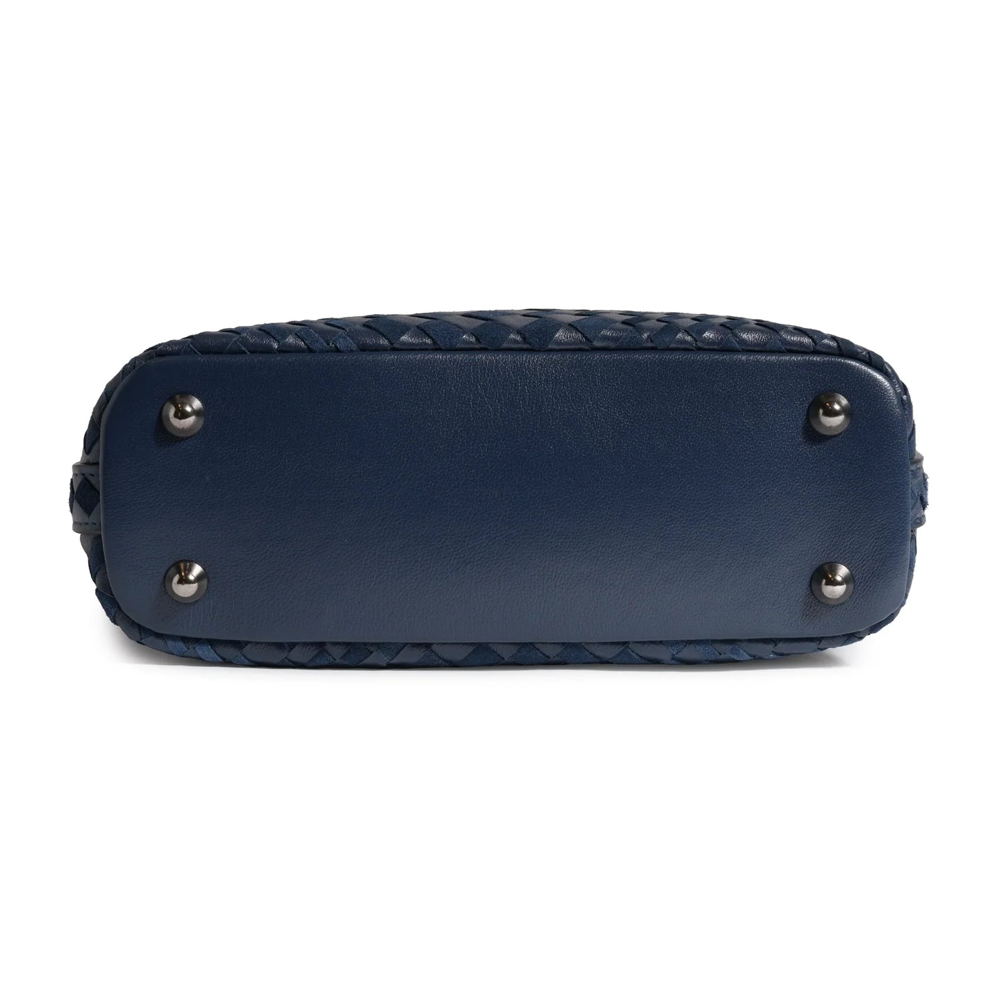 Women Mini Top Handle Madison Bag in Carta da Zucchero Nappa and Suede Leather