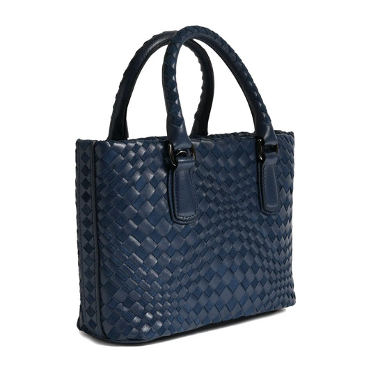 Women Mini Top Handle Madison Bag in Carta da Zucchero Nappa and Suede Leather