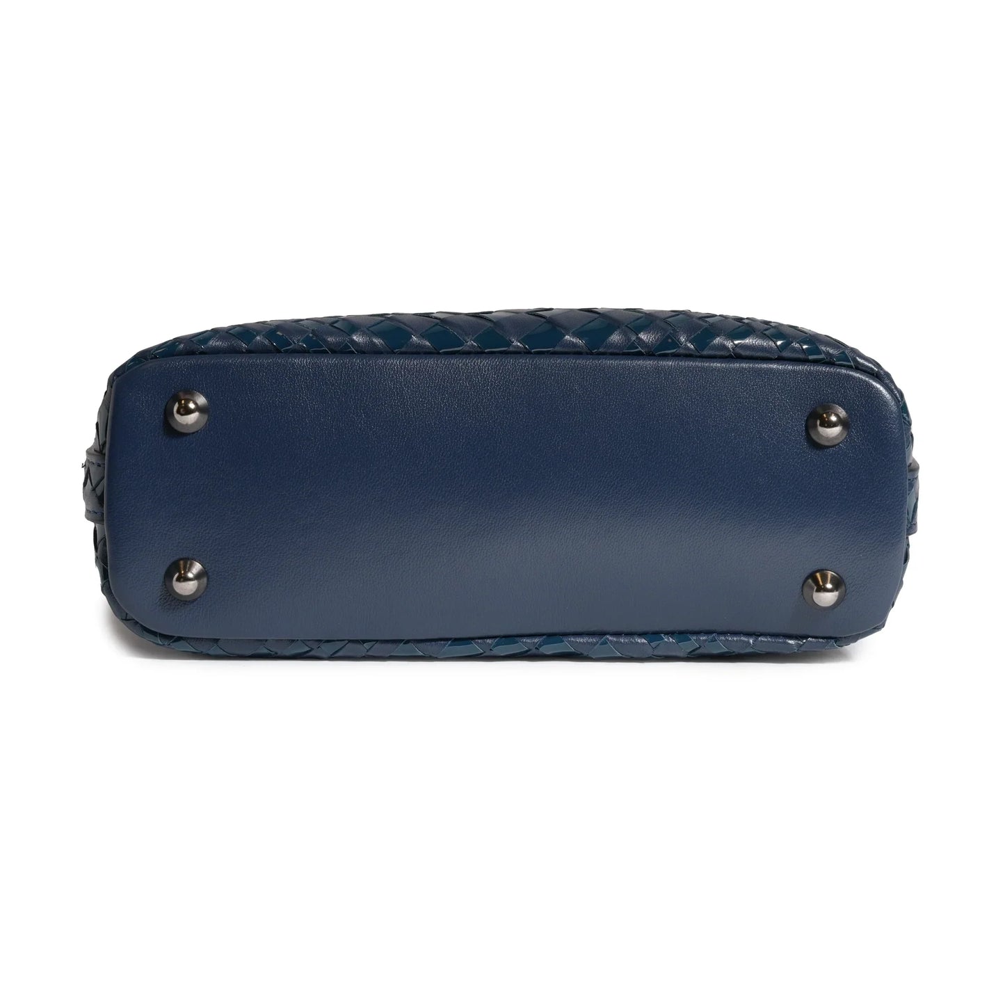 Women Mini Top Handle Madison Bag in Carta da Zucchero Nappa and Patent Leather