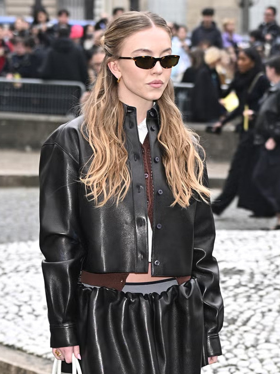 Paris Fashion Week Sydney Sweeney Black Jacket
