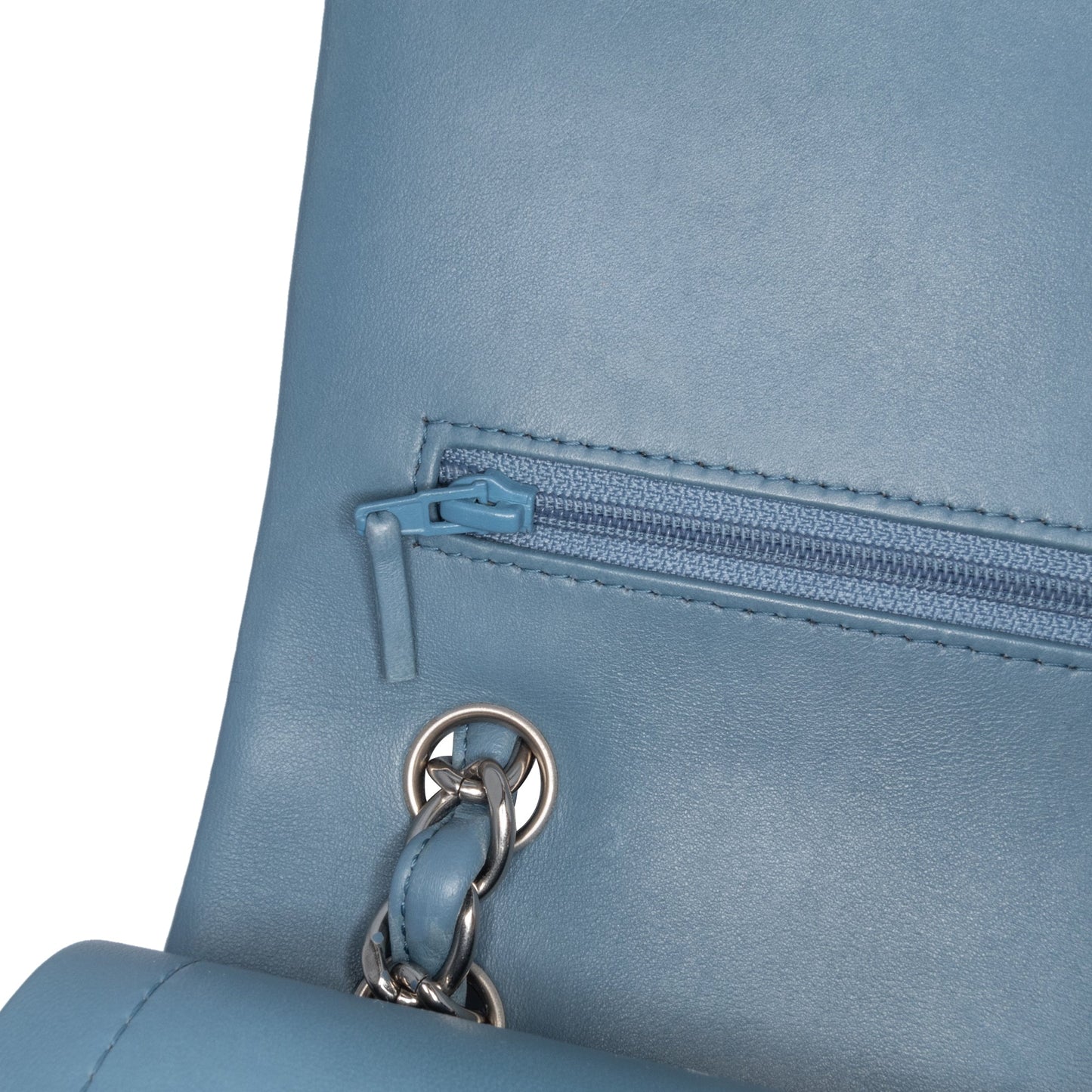 Chanel Jumbo Classic Lambskin Double Flap Blue