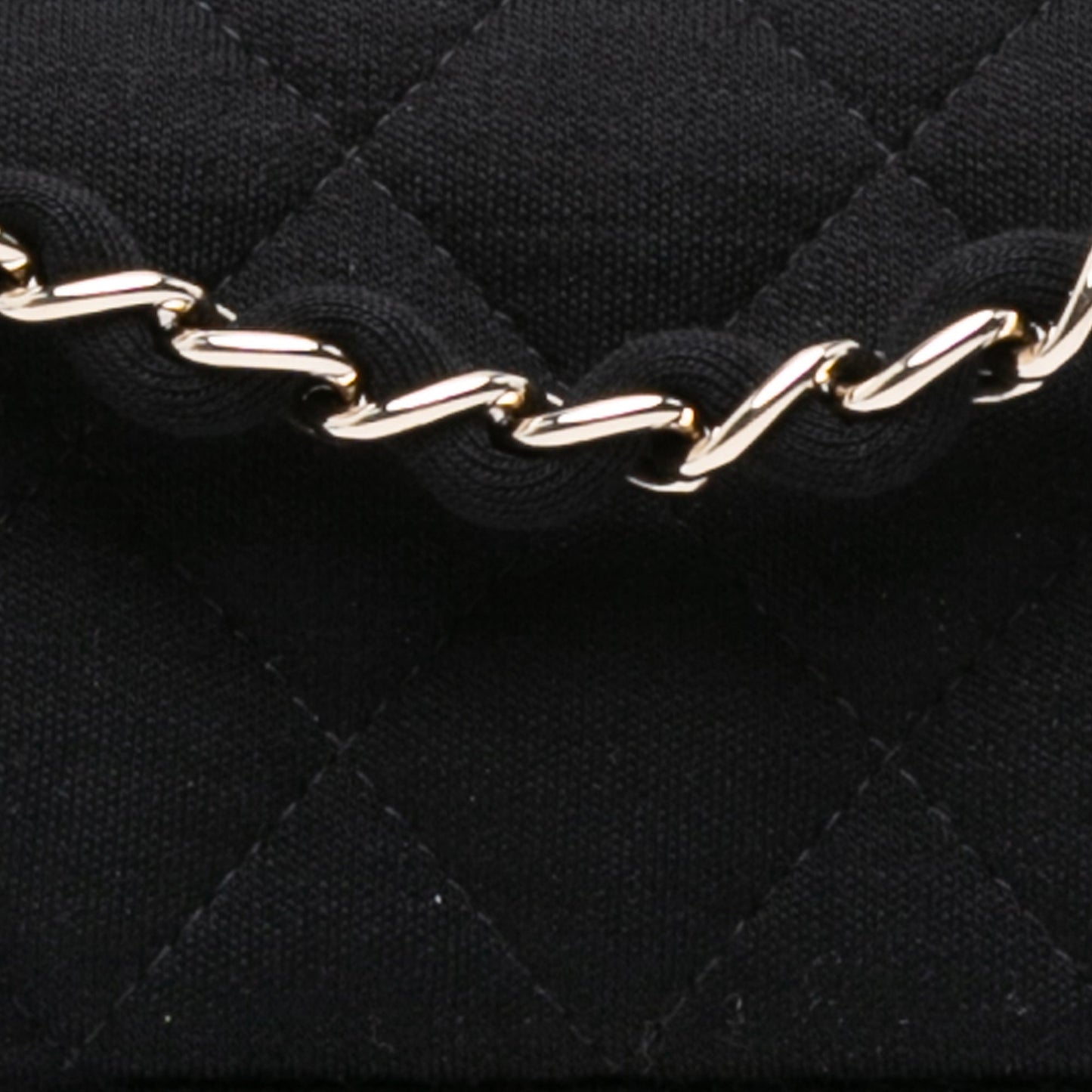 Chanel Mini Rectangular Classic Jersey Single Flap Black