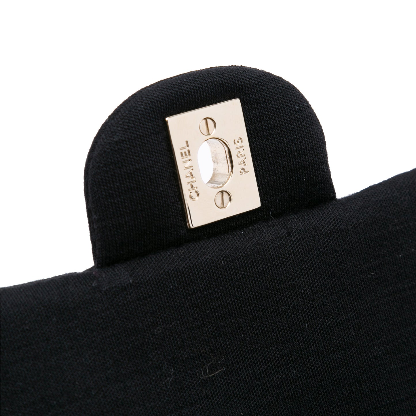 Chanel Mini Rectangular Classic Jersey Single Flap Black