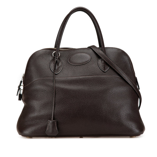 Hermès Clemence Bolide 35 Brown