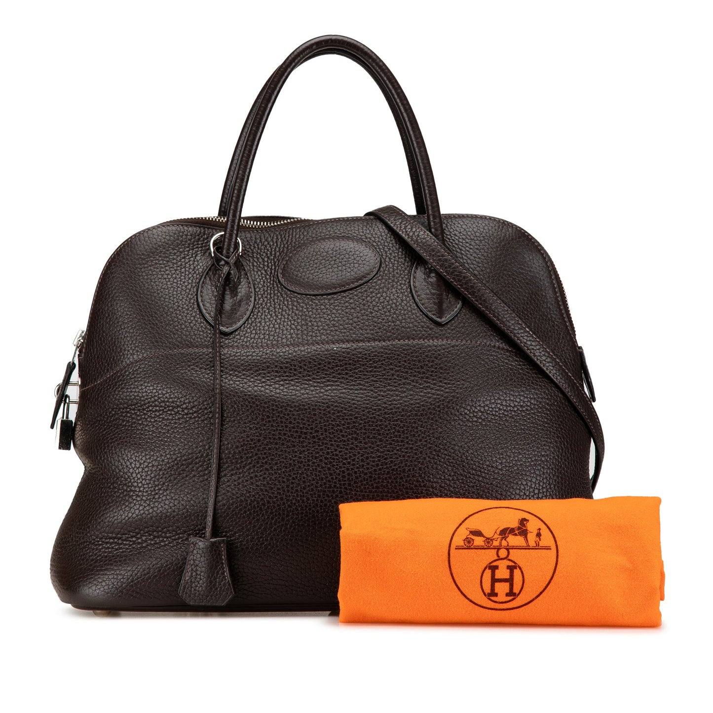 Hermès Clemence Bolide 35 Brown