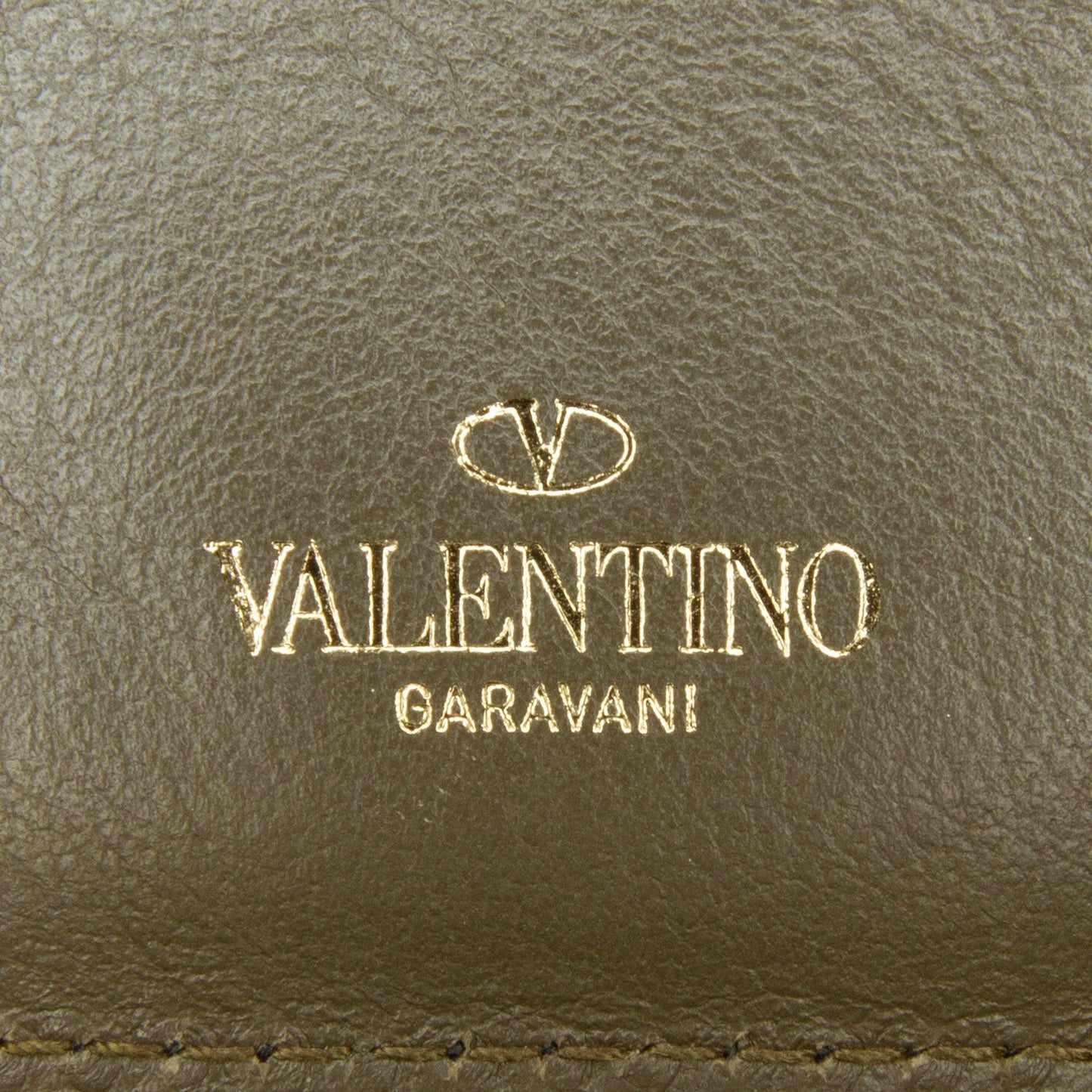Valentino Printed Canvas Wallet Black