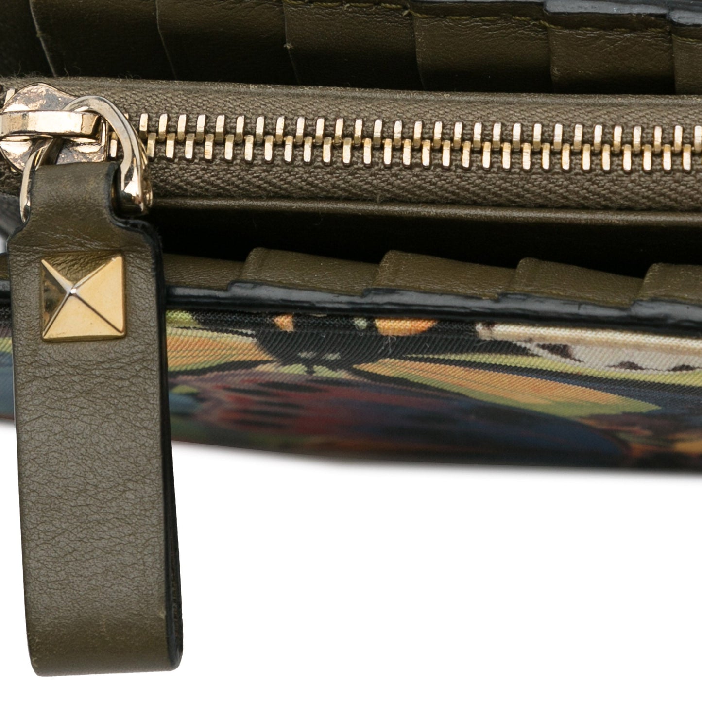Valentino Printed Canvas Wallet Black