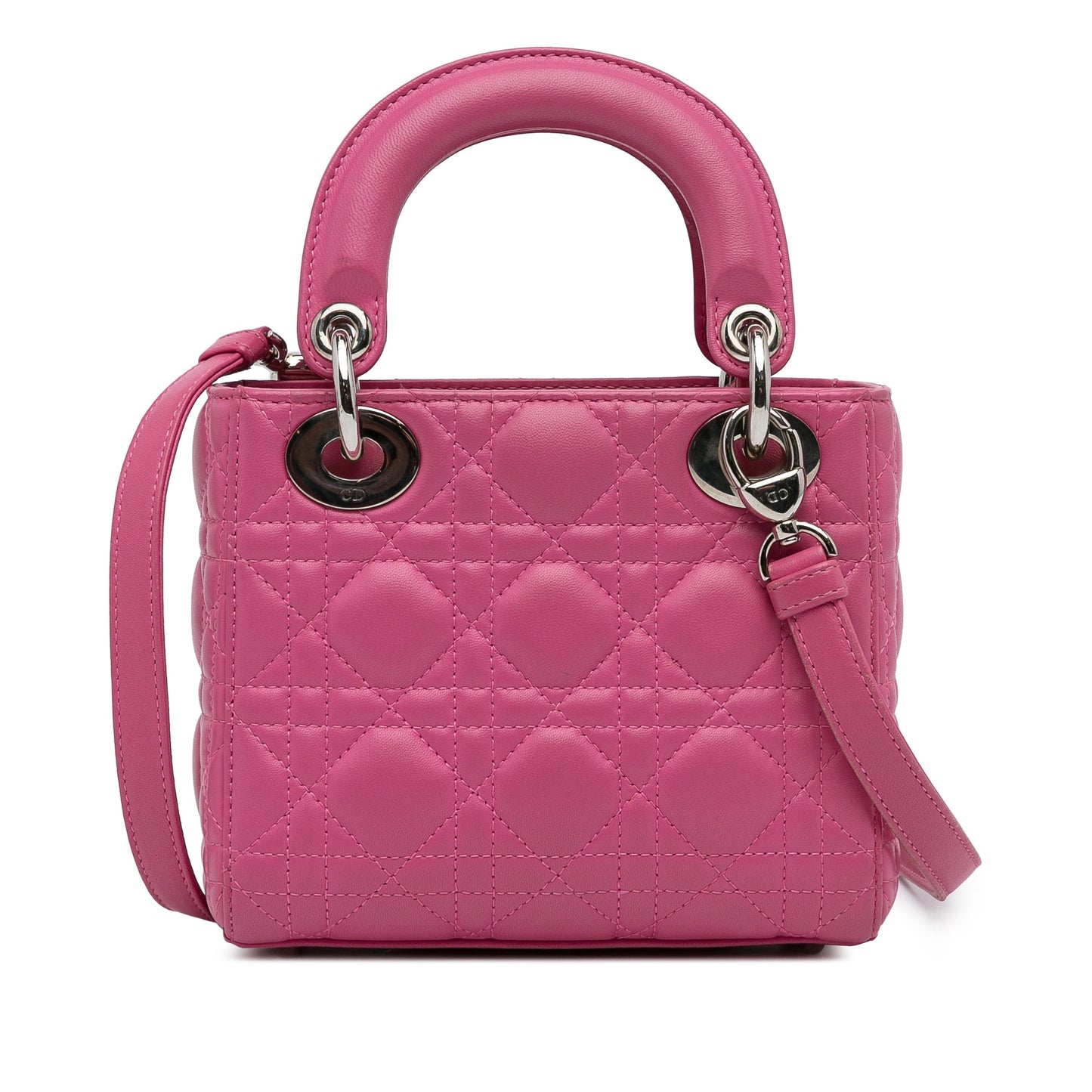 Dior Mini Lambskin Cannage Lady Dior Pink