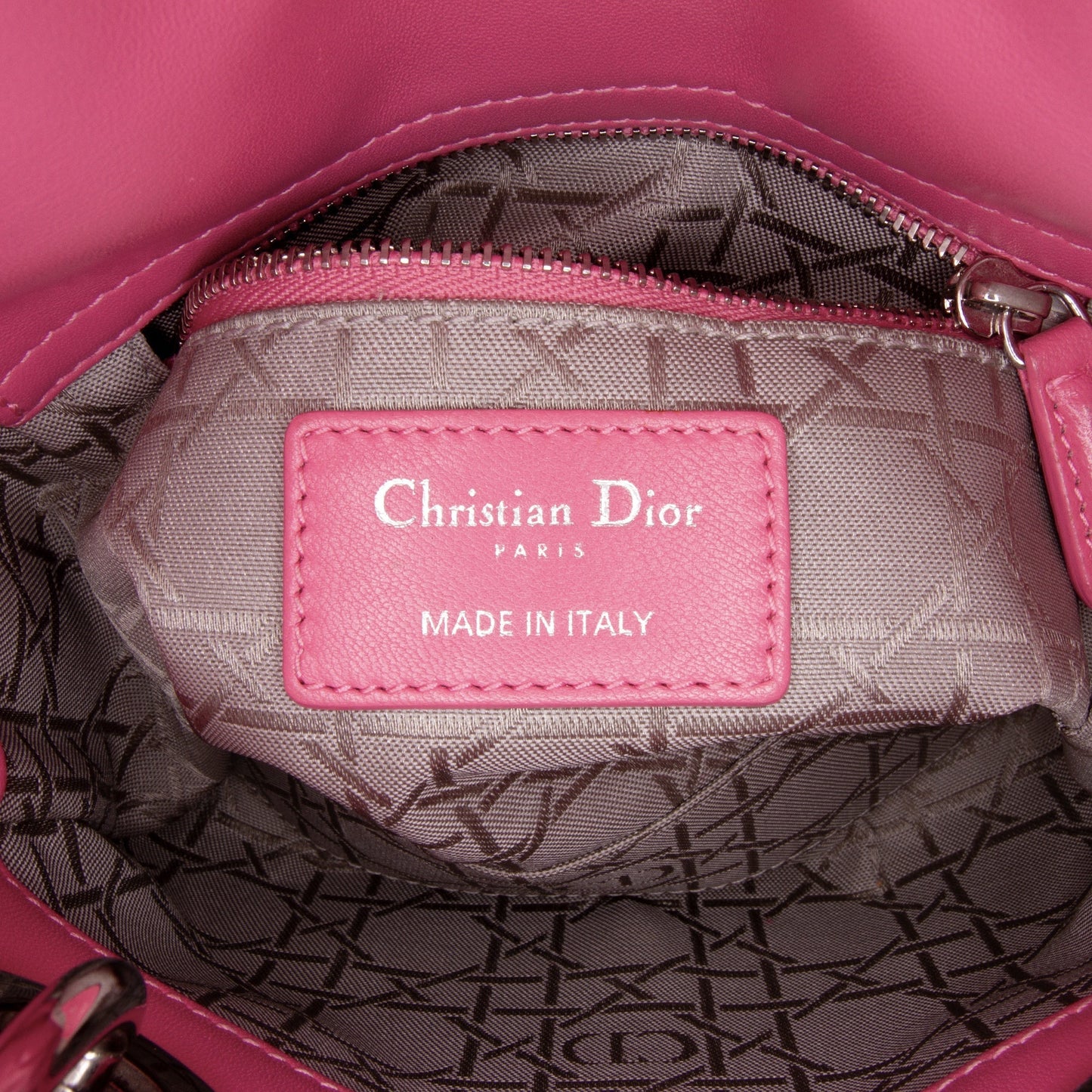 Dior Mini Lambskin Cannage Lady Dior Pink