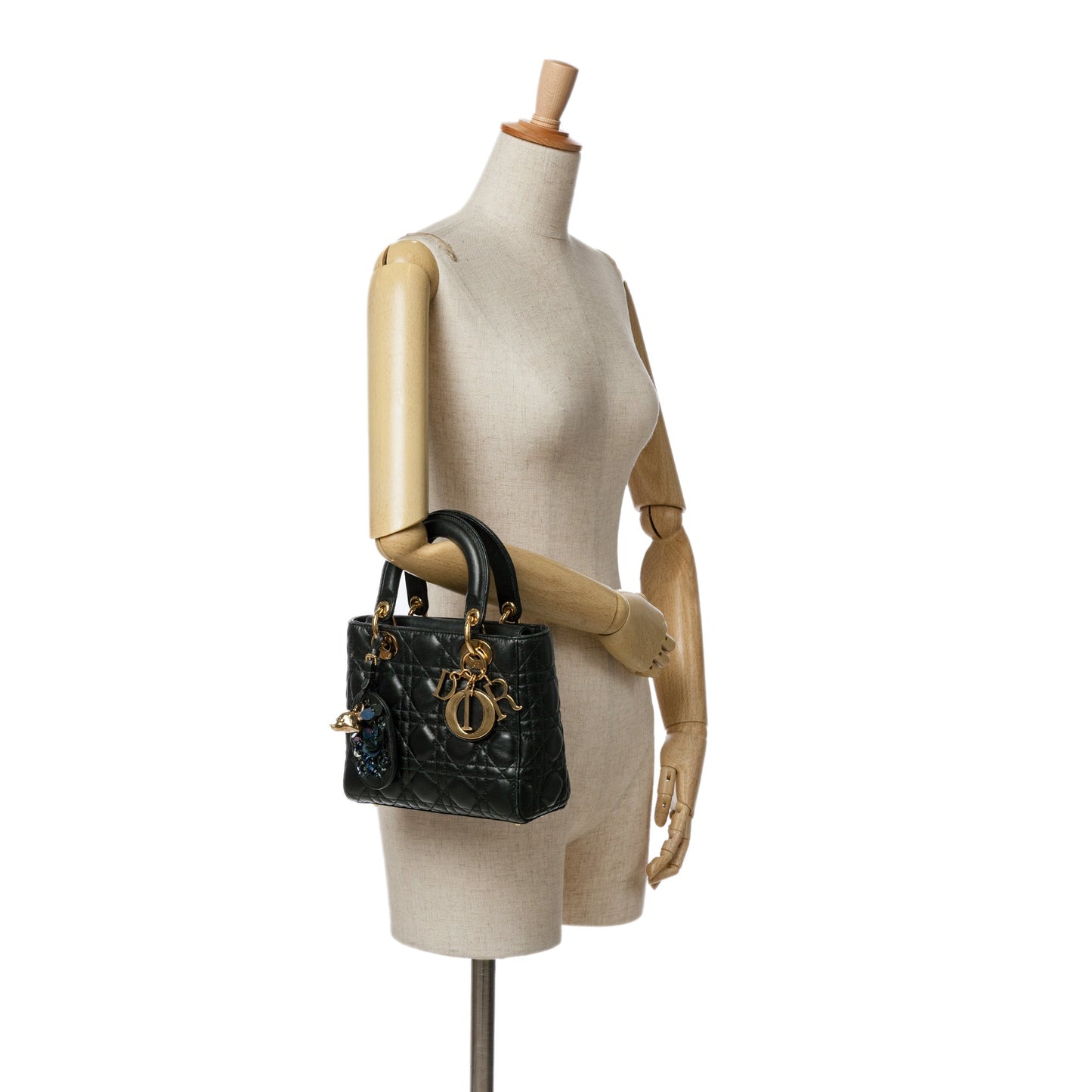 Dior Small Lambskin Cannage Lady Dior Black