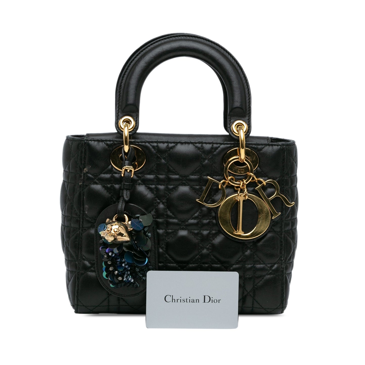 Dior Small Lambskin Cannage Lady Dior Black