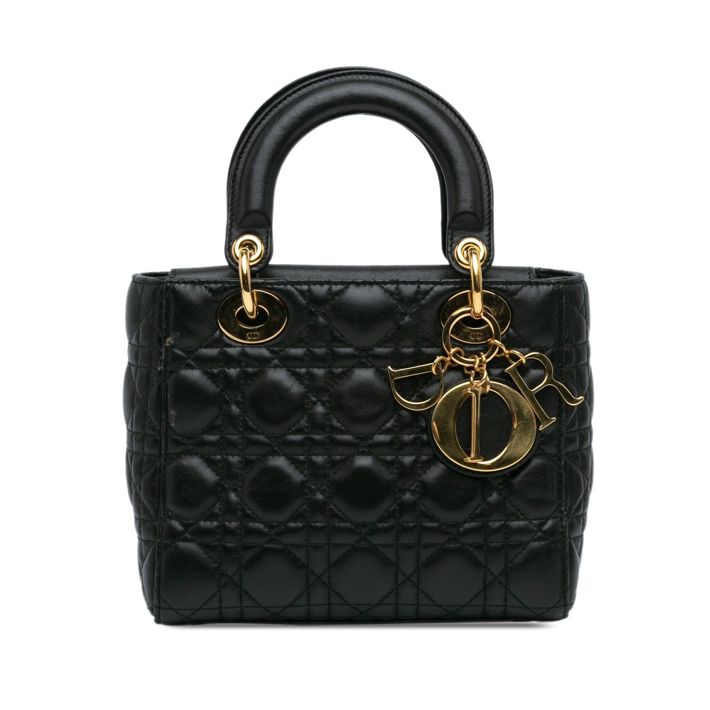 Dior Small Lambskin Cannage Lady Dior Black
