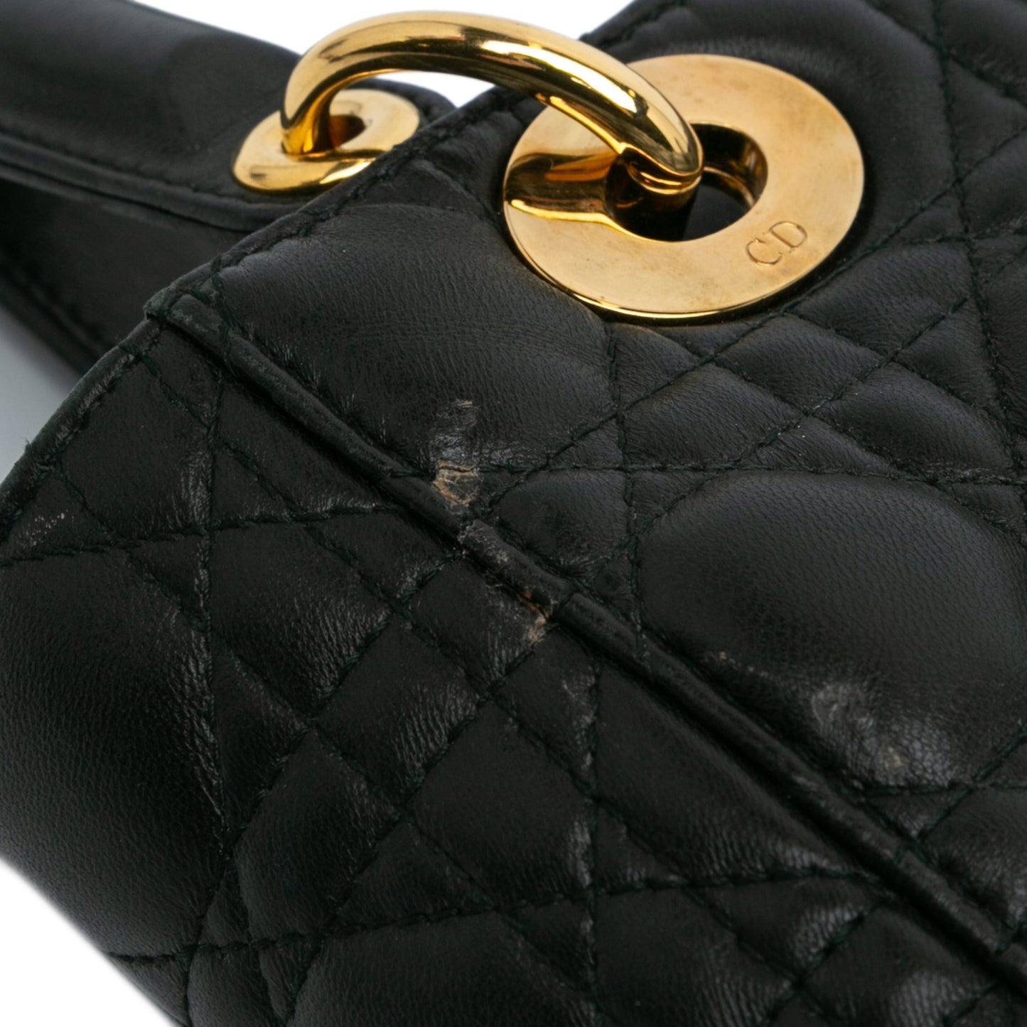 Dior Small Lambskin Cannage Lady Dior Black