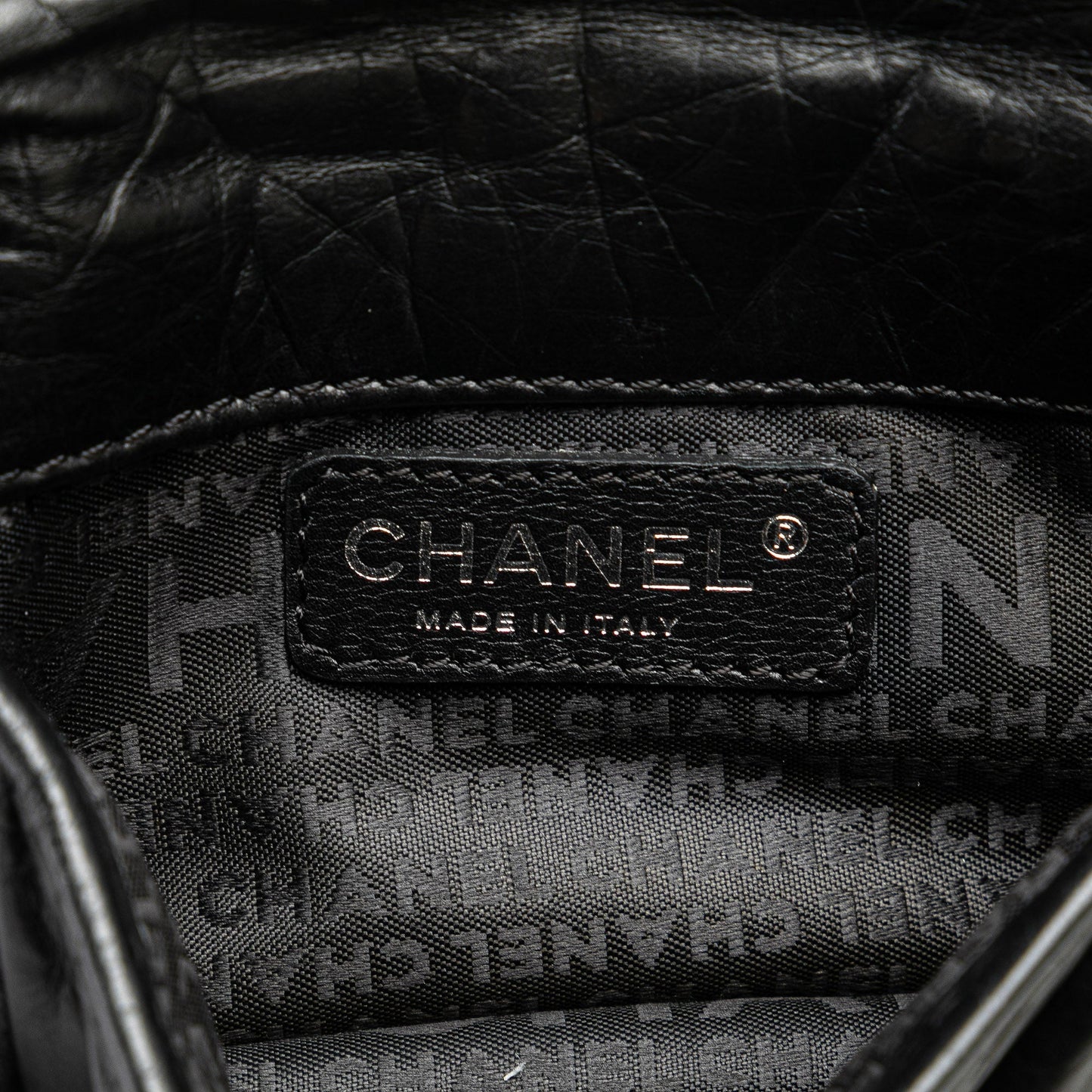 Chanel CC Aged Calfskin Logo Flap Belt Bag Black