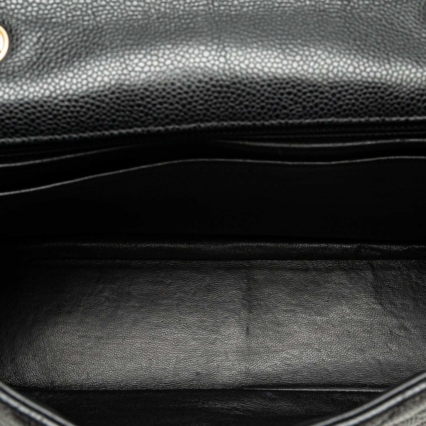 Chanel Jumbo Classic Caviar Single Flap Black