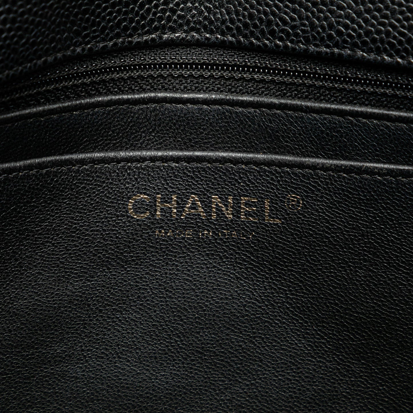 Chanel Jumbo Classic Caviar Single Flap Black