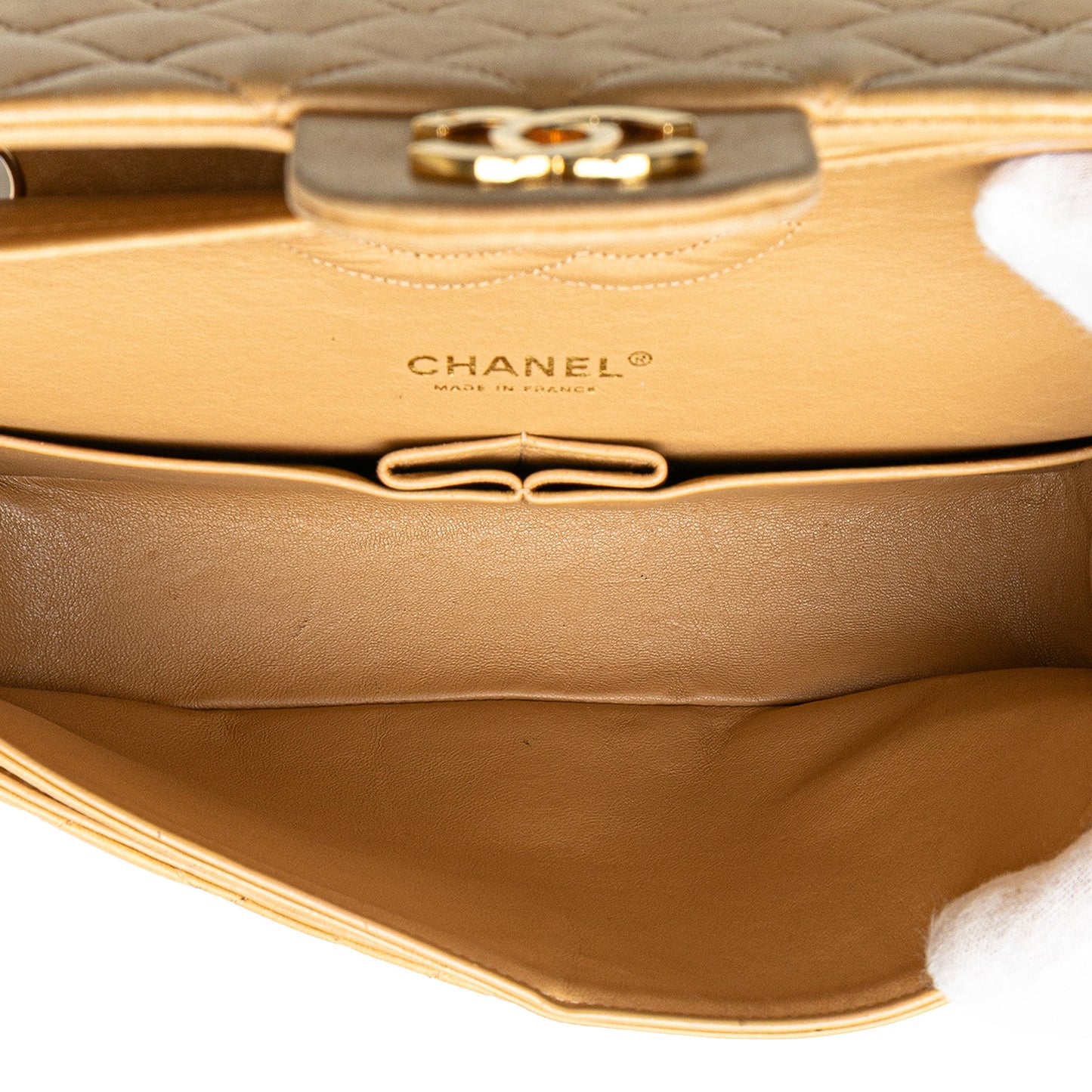 Chanel Medium Classic Lambskin Double Flap Brown