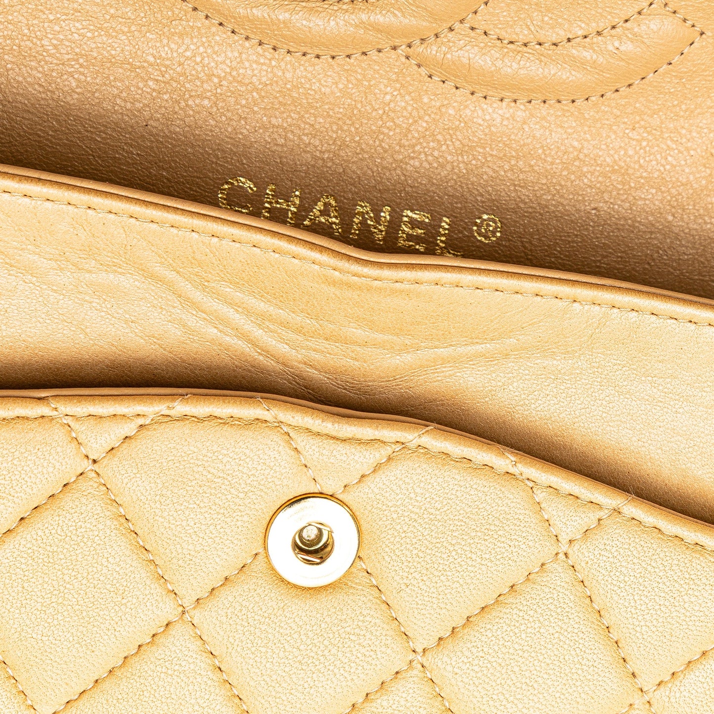 Chanel Medium Classic Lambskin Double Flap Brown