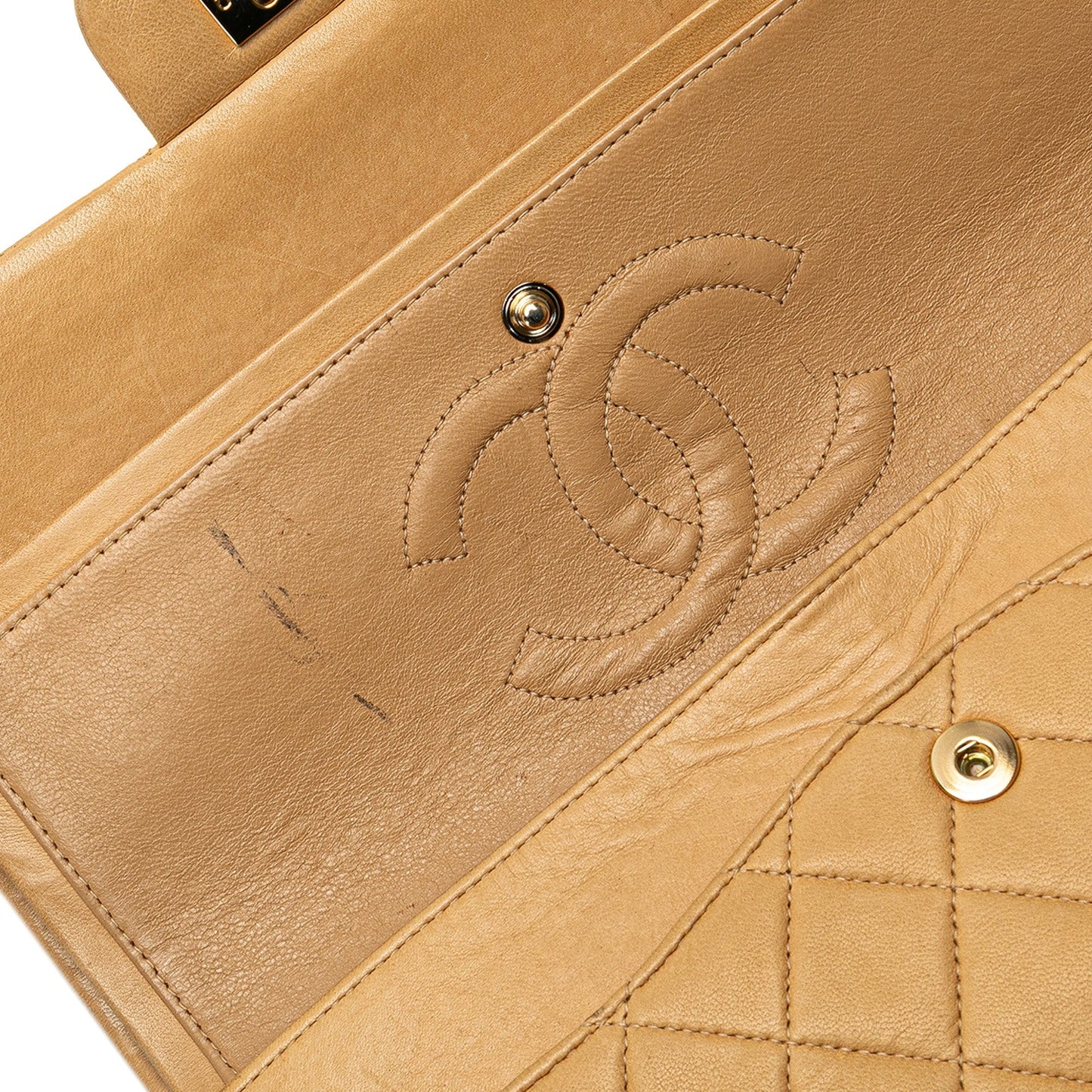 Chanel Medium Classic Lambskin Double Flap Brown