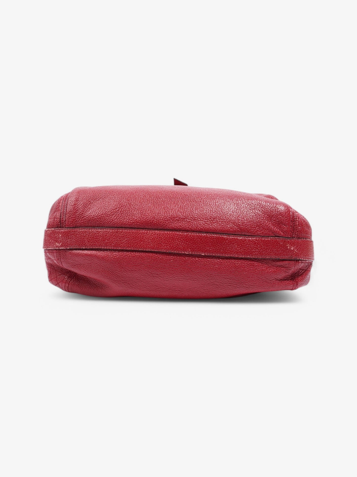 Christian Dior Cannage Bee Tote Red Leather