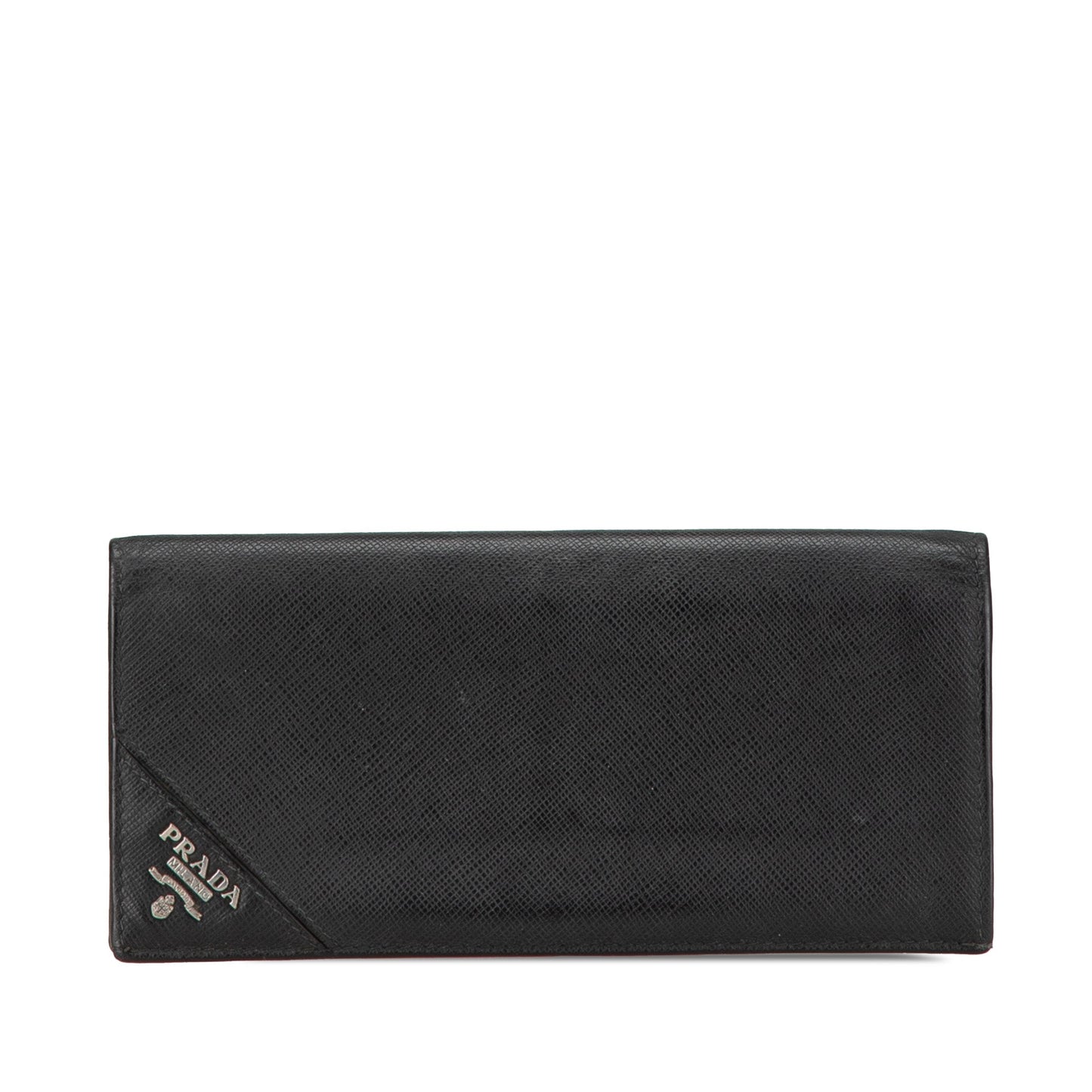 Prada Saffiano Bifold Long Wallet Black