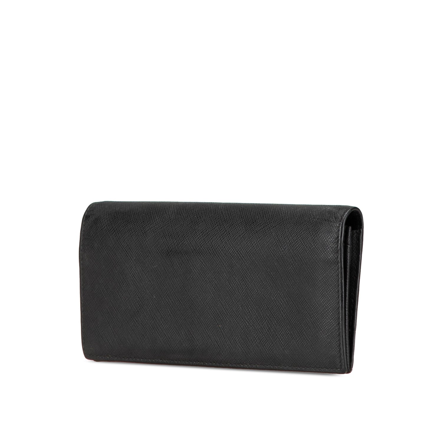 Prada Saffiano Bifold Long Wallet Black