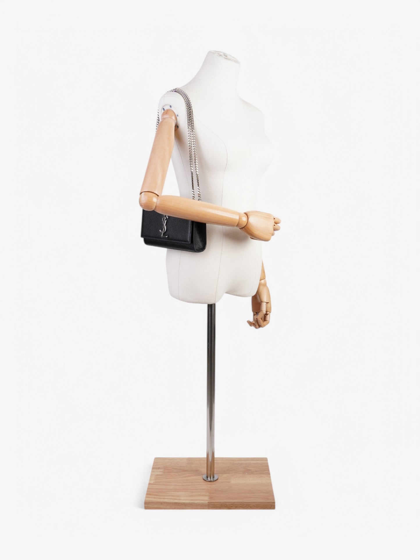 Saint Laurent Kate Black Leather Medium